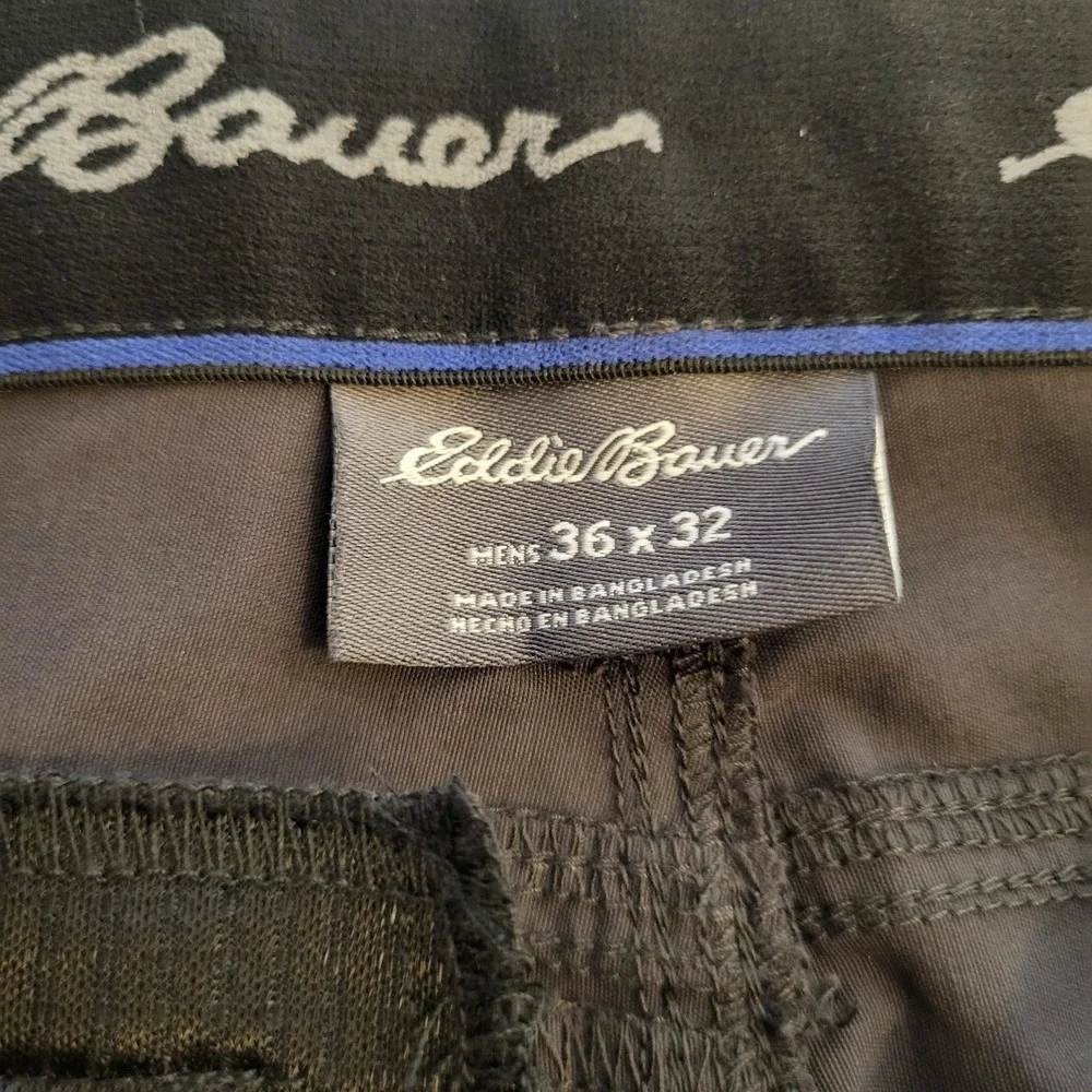 Eddie Bauer First Ascent Guide Pro Pants Mens Gray Hiking Outdoor Stretchy 34x30